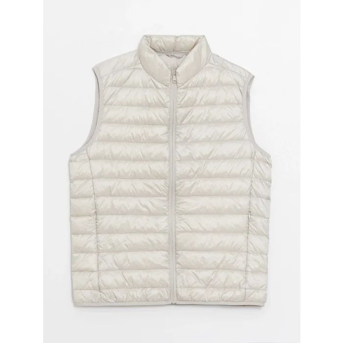 SOUTHBLUE Gri Standart Kalıp Dik Yaka Erkek Şişme Yelek