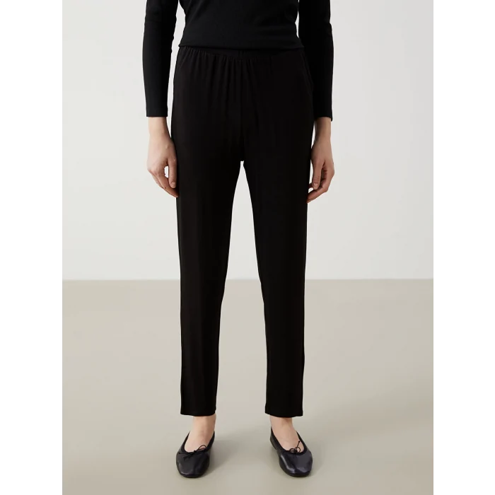 LCWAIKIKI Classic Siyah Beli Lastikli Kadın Eşofman Altı