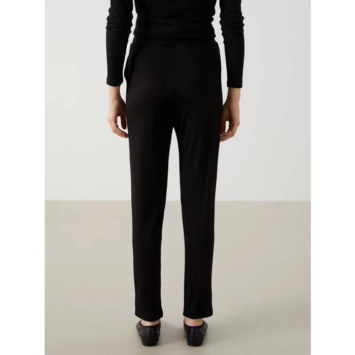 LCWAIKIKI Classic Siyah Beli Lastikli Kadın Eşofman Altı