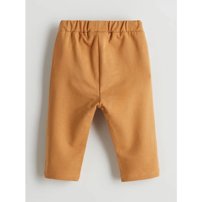 LCW baby Bej Baskılı Erkek Bebek Tişört ve Pantolon 2li