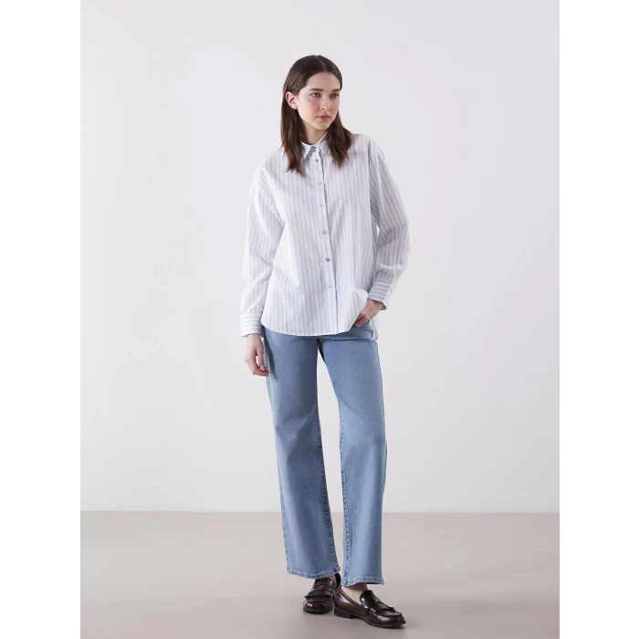 LCW Jeans Indigo Wideleg Kadın Jean Pantolon