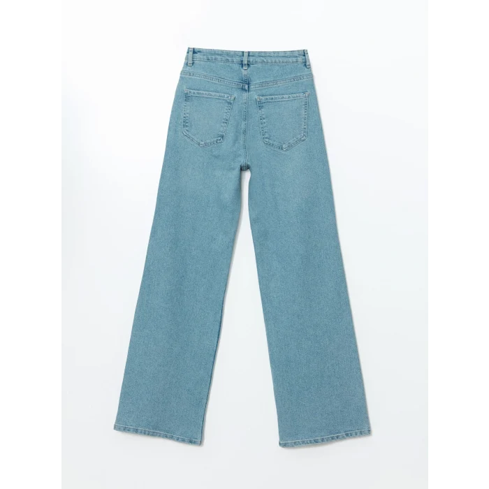 LCW Jeans Indigo Wideleg Kadın Jean Pantolon