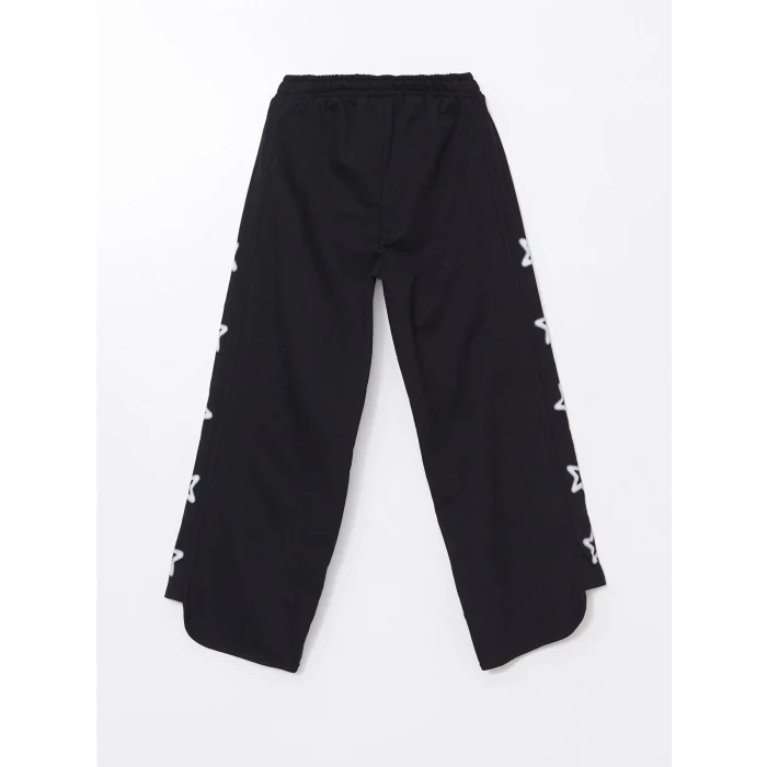 LCW Kids Siyah Beli Lastikli Kız Çocuk Eşofman Altı