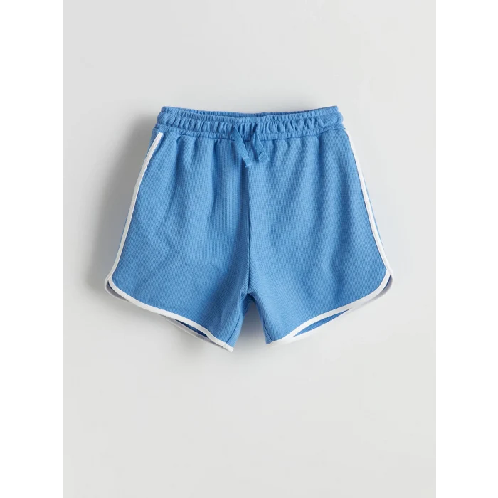 LCW Kids Ekru Bisiklet Yaka Kız Çocuk Tişört ve Şort