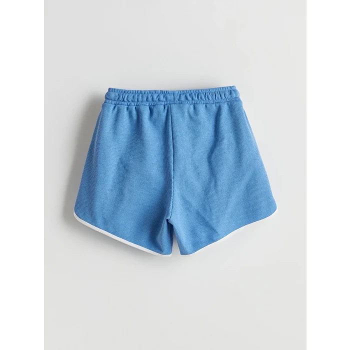 LCW Kids Ekru Bisiklet Yaka Kız Çocuk Tişört ve Şort