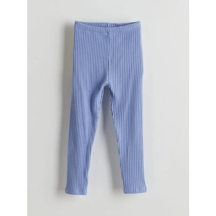 LCW baby Mor Çizgili Kız Bebek Sweatshirt ve Tayt 2li