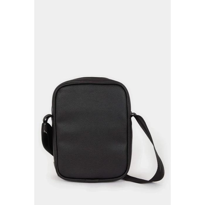 Defacto E7916 Siyah Erkek Suni Deri Çapraz Çanta