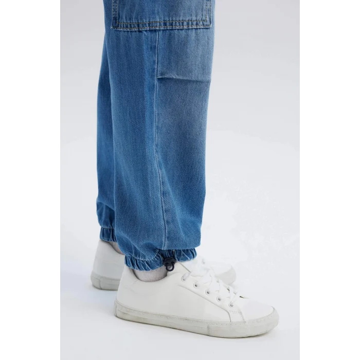 Defacto D6648 Mavi Erkek Çocuk Paraşüt Jean Pantolon