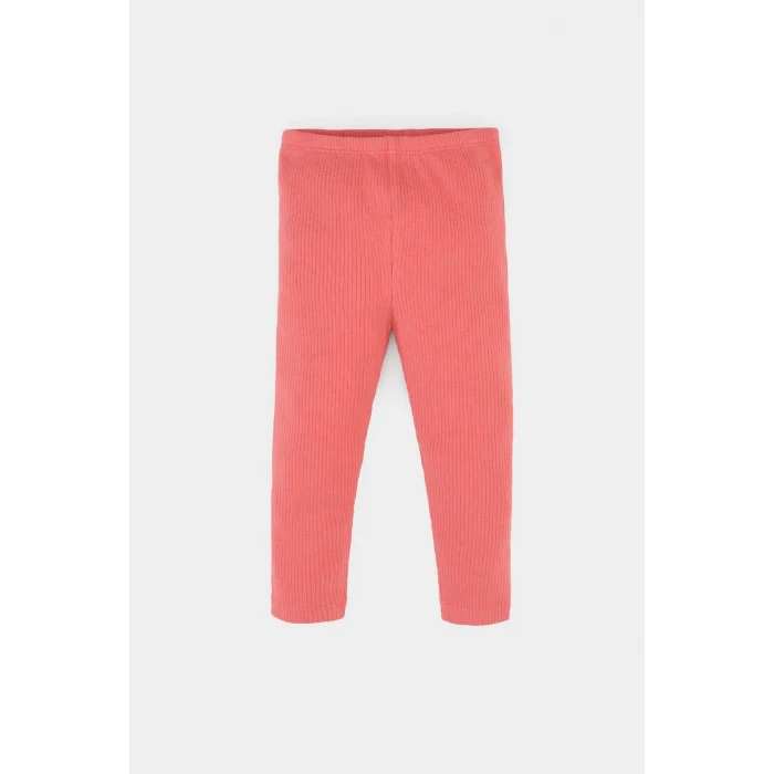 Defacto E5715 Pembe Kız Bebek 2li Takım Kalp Baskılı Uzun Kollu Tişört Beli Lastikli Alt