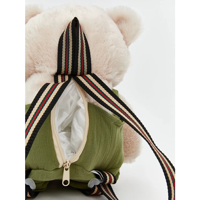 LCW ACCESSORIES Bej Erkek Çocuk Pelüş Oyuncak Sırt Çantası