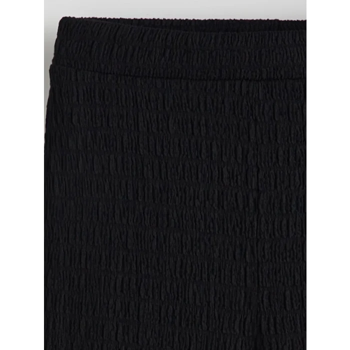 LCW Kids Siyah Beli Lastikli İspanyol Paça Kız Çocuk Tayt