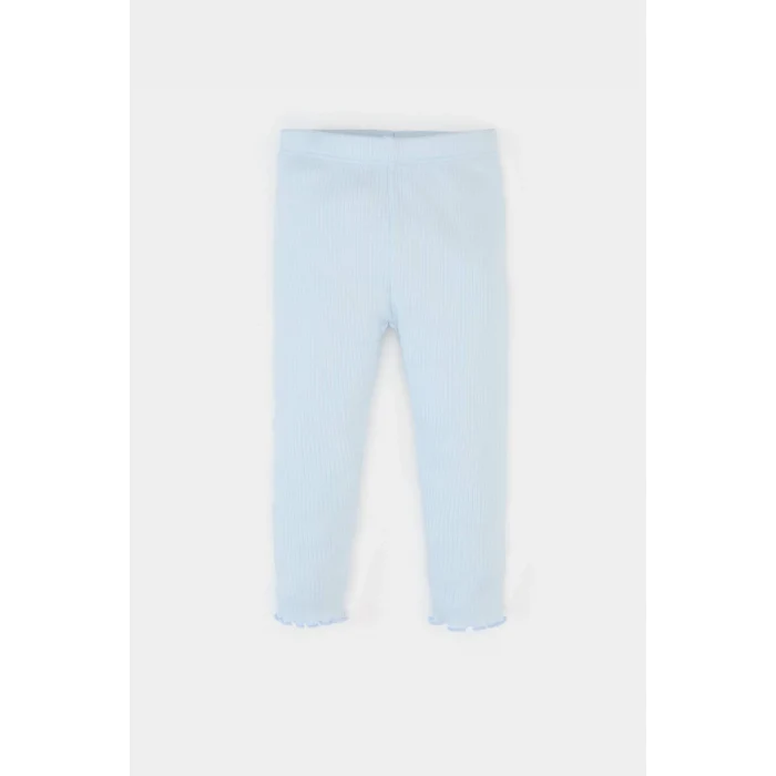 Defacto A0457 Mavi Kız Bebek 2li Takım Baskılı Kısa Kollu Fitilli Kaşkorse Tişört Beli Lastikli Alt