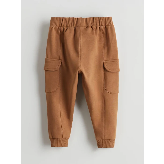 LCW baby Bej Dinazor Baskılı Erkek Bebek Tişört ve Pantolon 2li