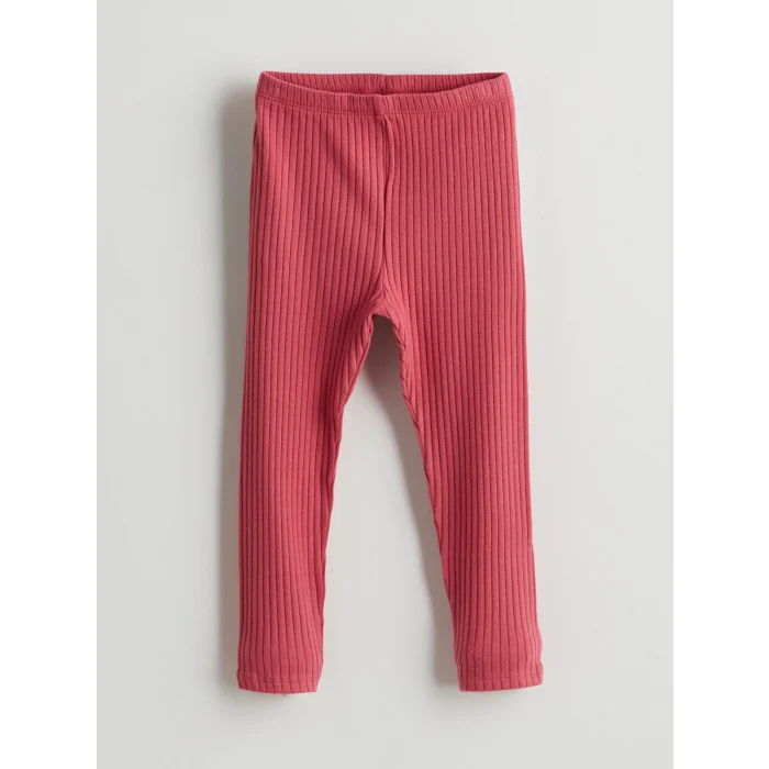 LCW baby Pembe Çizgili Kız Bebek Sweatshirt ve Tayt 2li