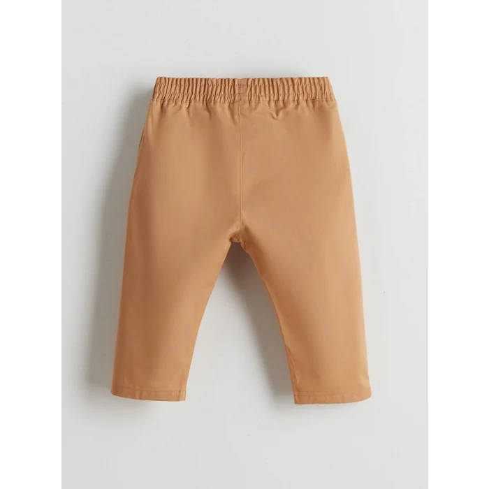 LCW baby Mavi Hakim Yaka Baskılı Erkek Bebek Tişört ve Pantolon 2li