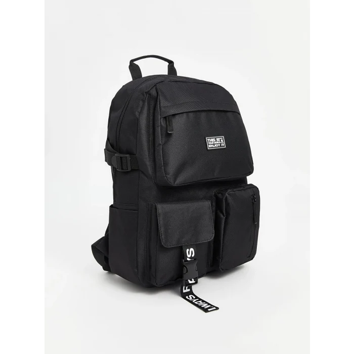 LCW ACCESSORIES SİYAH Çok Bölmeli Erkek Çocuk Sırt Çantası