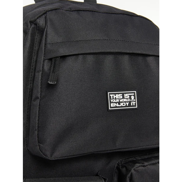 LCW ACCESSORIES SİYAH Çok Bölmeli Erkek Çocuk Sırt Çantası