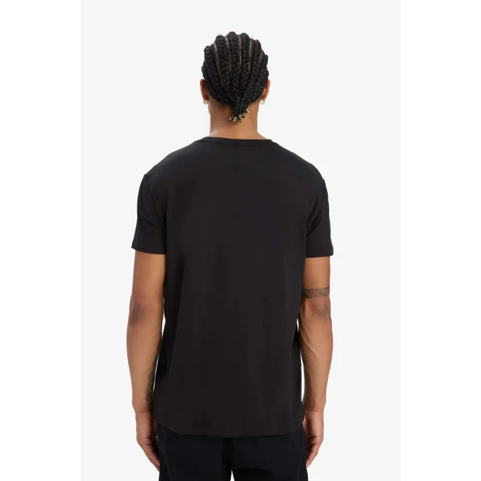 Defacto D7812 Siyah DeFactoFit Esnek Kumaş Standart Fit Bisiklet Yaka Baskılı Sporcu Kısa Kollu Tişört