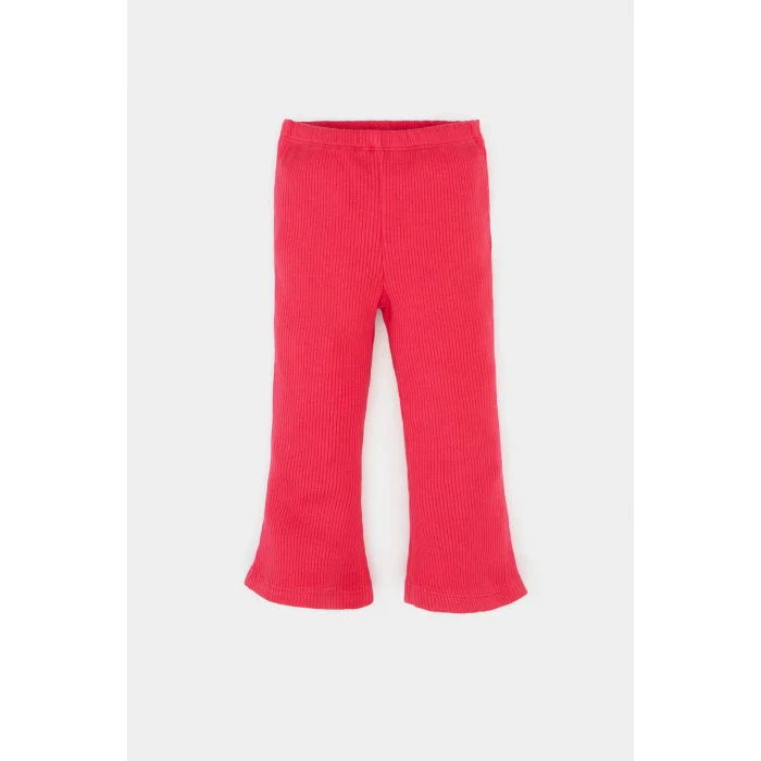 Defacto E5730 Kırmızı Kız Bebek 2li Takım Çizgili Uzun Kollu Tişört İspanyol Paça Tayt