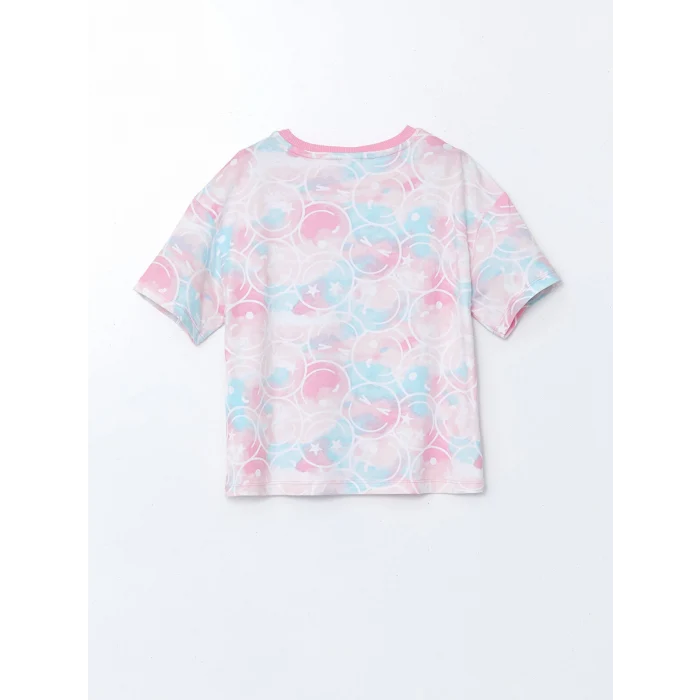 LCW Kids Pembe Bisiklet Yaka Kız Çocuk Tişört 2li