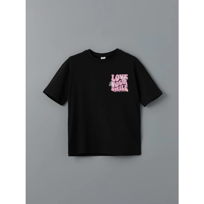 LCW Kids BEYAZ Bisiklet Yaka Kız Çocuk Tişört 2li