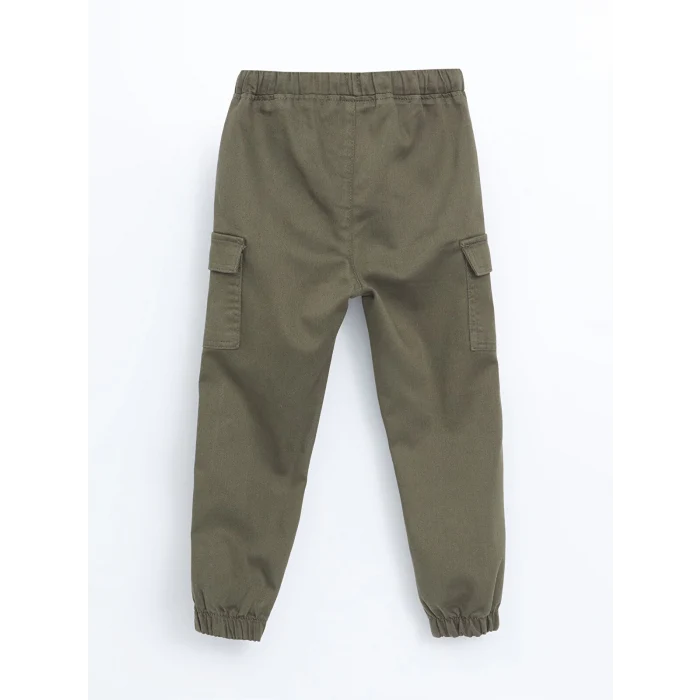 LCW Kids Haki Beli Lastikli Erkek Çocuk Kargo Pantolon
