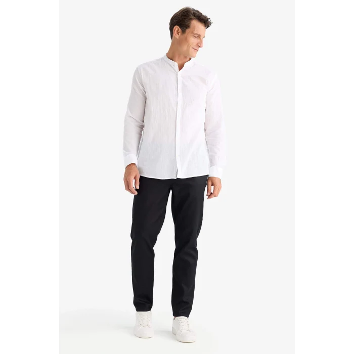 Defacto B4091 Siyah Yazlık Jogger Pantolon Basic Düz Cepli Dar Paça