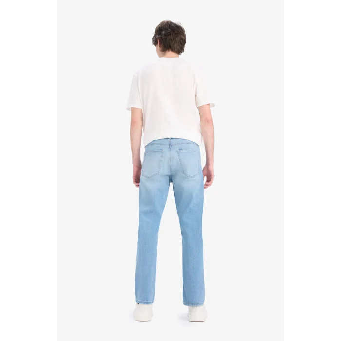 Defacto E2734 Mavi Sergio Regular Fit Normal Kalıp Normal Bel Boru Paça Jean Pantolon