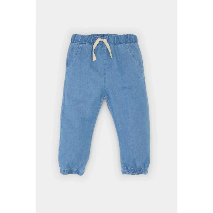 Defacto E6916 Mavi Erkek Bebek Beli Paçası Lastikli Jean Pantolon