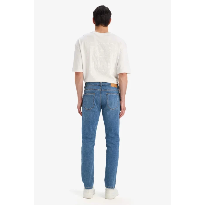 Defacto E2743 Mavi Carlo Skinny Fit Ekstra Dar Kalıp Normal Bel Ekstra Dar Paça Jean Pantolon