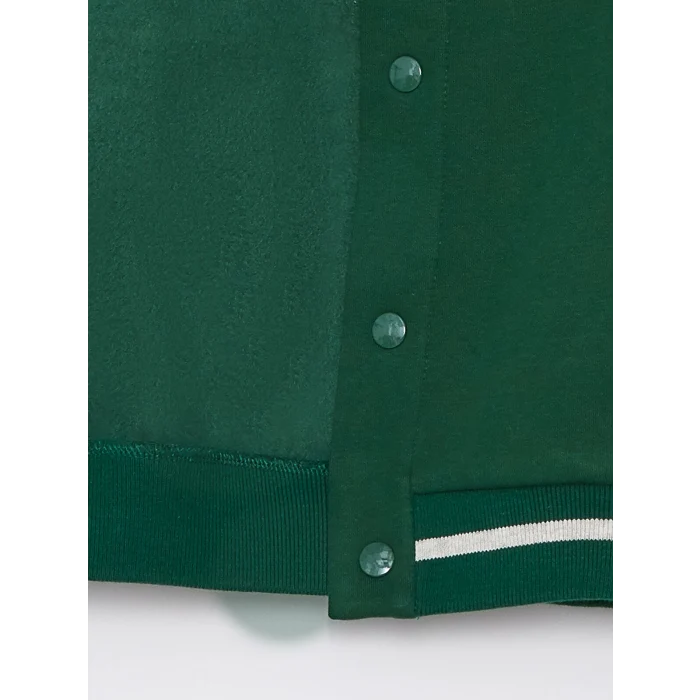 LCW Kids Yeşil Baskılı Erkek Çocuk Kalın Kolej Ceket