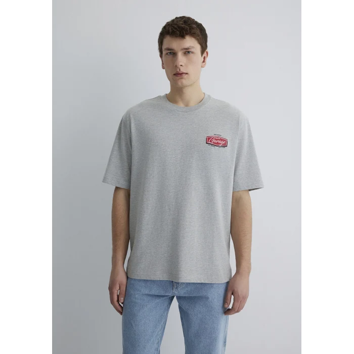 Mavi 0612605-80196 Garage Baskılı Gri Tişört