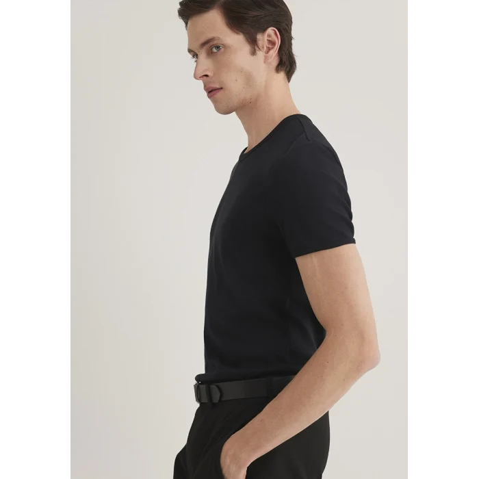 Mavi 063747-900 Ribana Detaylı Siyah Tişört