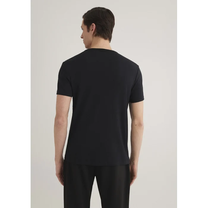 Mavi 063747-900 Ribana Detaylı Siyah Tişört