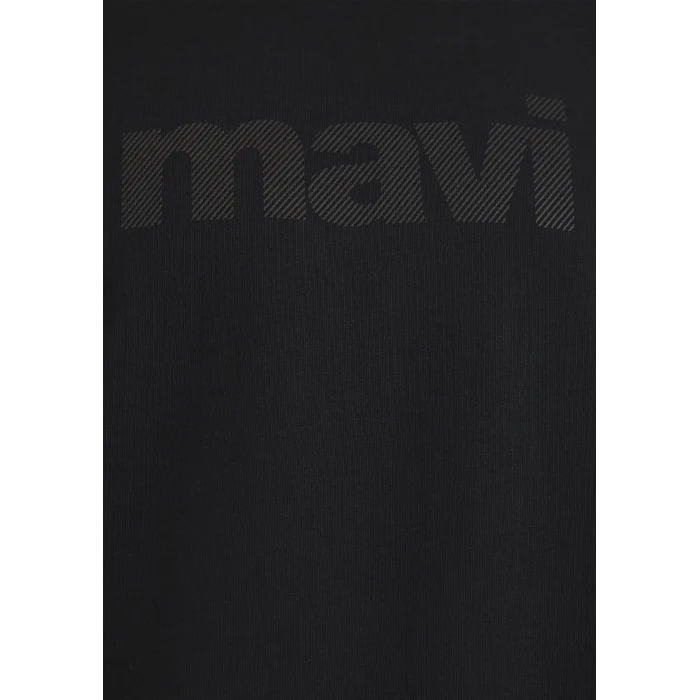 Mavi 0611807-900 Mavi Logo Baskılı Siyah Tişört