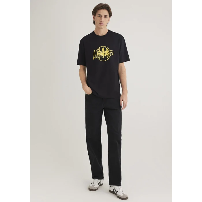 Mavi 0612567-900 Batman Baskılı Siyah Tişört