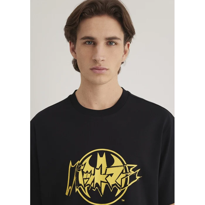 Mavi 0612567-900 Batman Baskılı Siyah Tişört