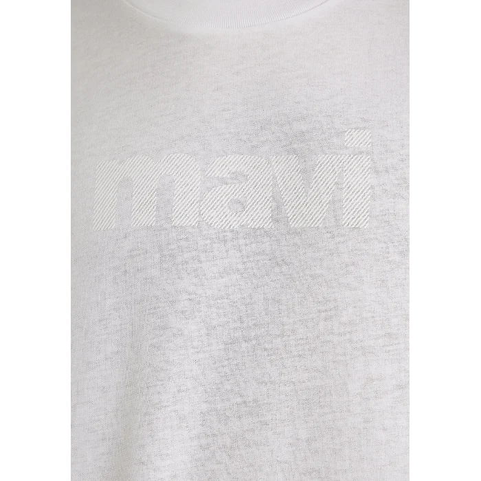 Mavi 0611807-620 Mavi Logo Baskılı Beyaz Tişört