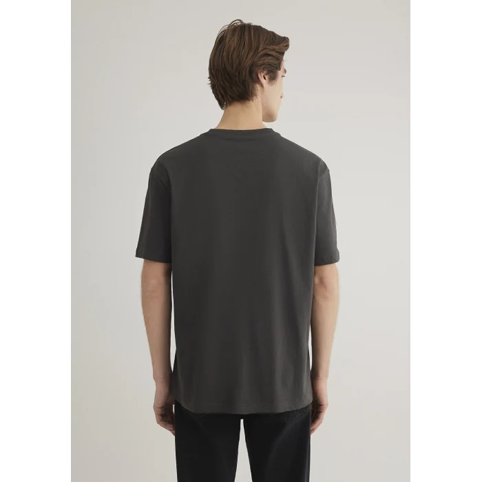 Mavi 0612355-80955 Mavi Logo Baskılı Antrasit Tişört