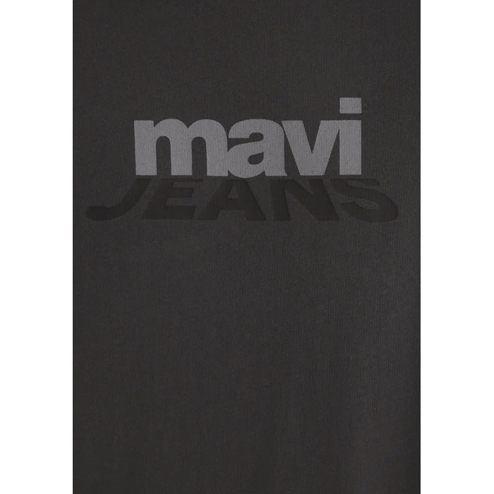 Mavi 0612355-80955 Mavi Logo Baskılı Antrasit Tişört