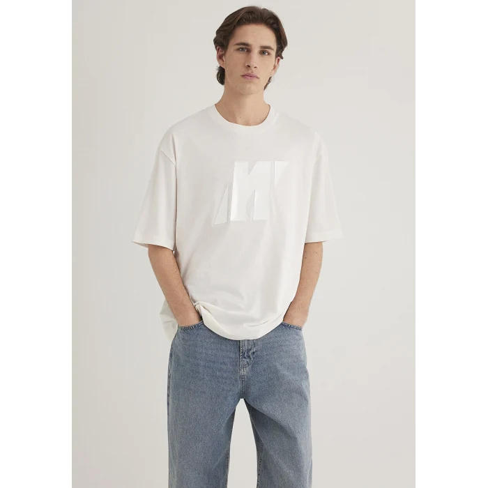 Mavi 0612752-70057 Mavi Pro Baskılı Ekru Tişört