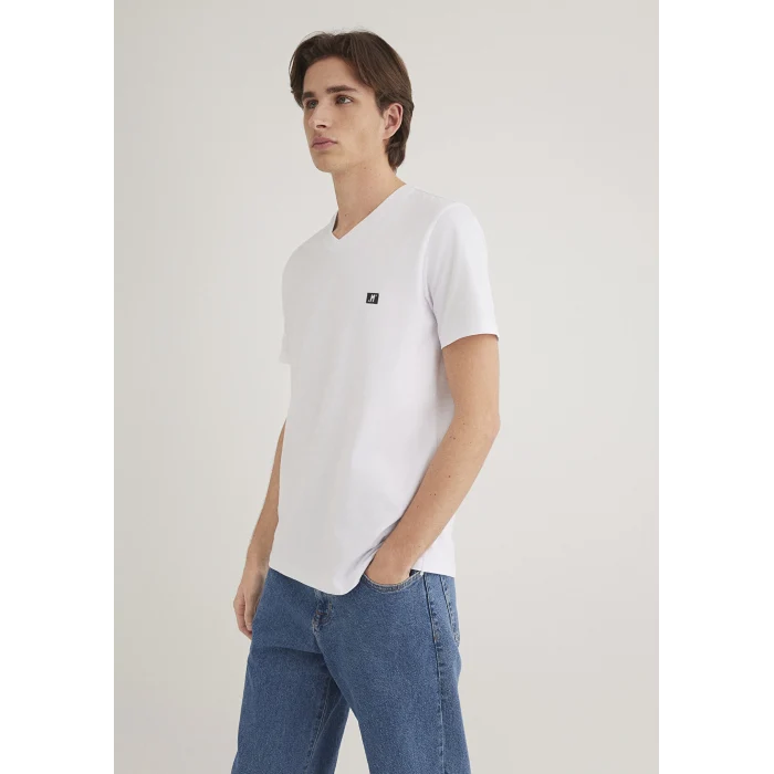 Mavi 0612756-620 Mavi Pro Beyaz Basic Tişört