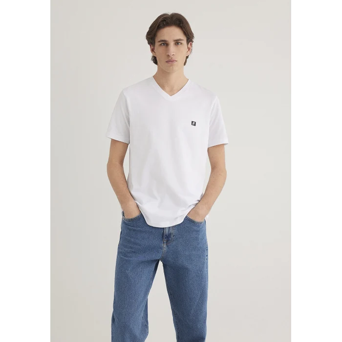 Mavi 0612756-620 Mavi Pro Beyaz Basic Tişört