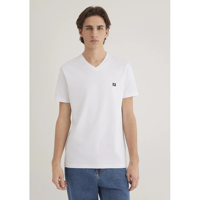 Mavi 0612756-620 Mavi Pro Beyaz Basic Tişört