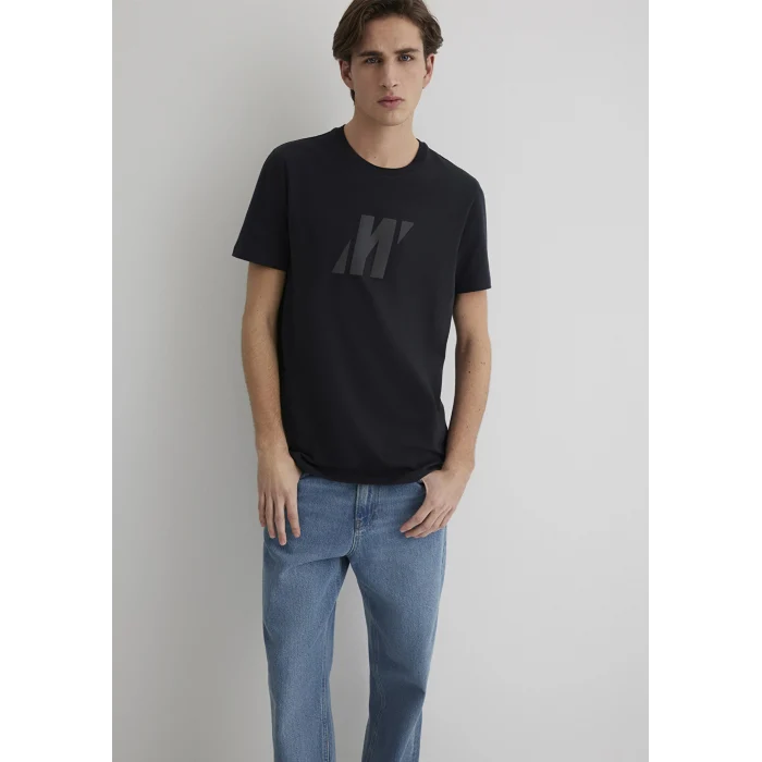 Mavi 0612754-71379 Mavi Pro Baskılı Siyah Tişört