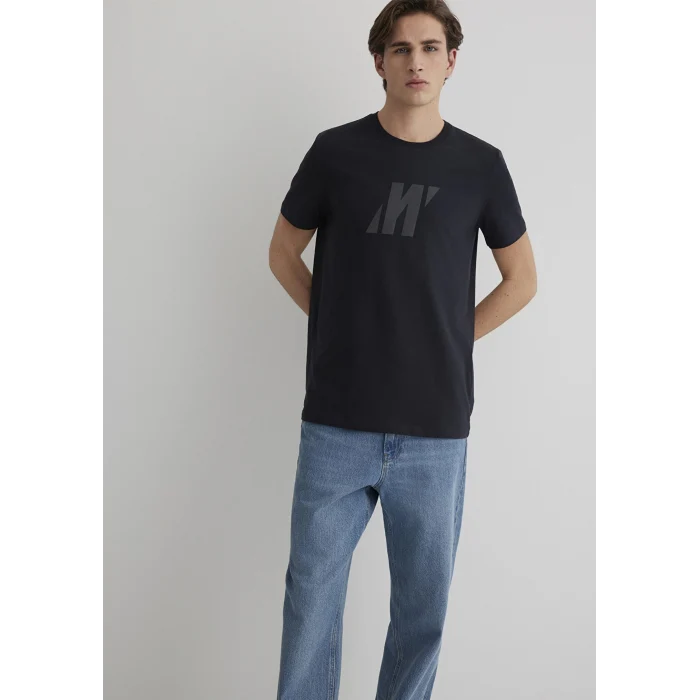 Mavi 0612754-71379 Mavi Pro Baskılı Siyah Tişört