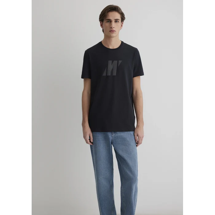 Mavi 0612754-71379 Mavi Pro Baskılı Siyah Tişört