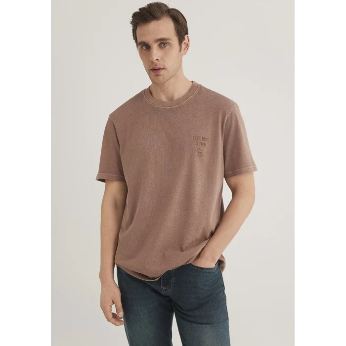 Mavi 0612218-70387 Kahverengi Basic Tişört