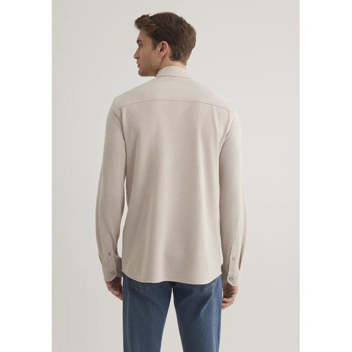 Mavi 0210294-70145 Bej Örme Gömlek