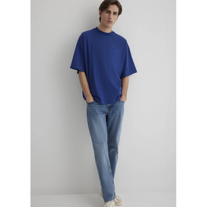 Mavi 0611931-70722 Bisiklet Yaka Mavi Basic Tişört